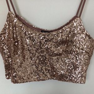Sequin Crop Top